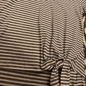 Jones New York Tops - NWT Tie Front Striped Tee Jones New York Tops - NWT Tie Front Striped Tee